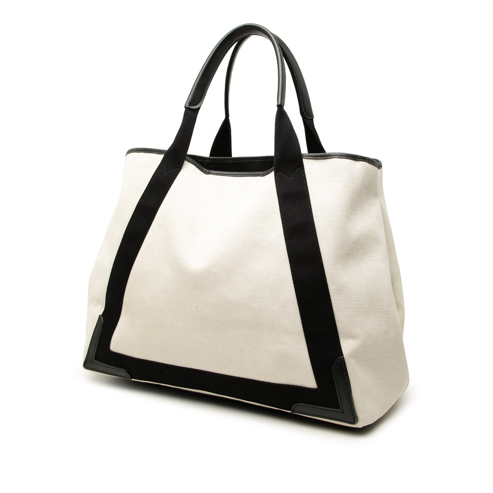 Pre-Loved Balenciaga Canvas Navy Cabas Tote M - Picture 2 of 7